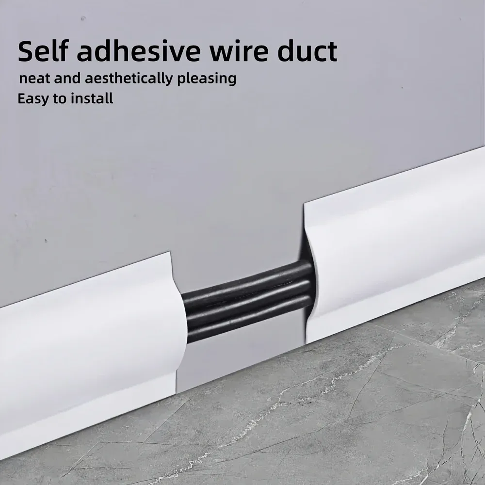 Gaine de protection pour câbles en PVC auto-adhésive, résistante à l'usure, pour une organisation flexible des fils au bureau 2