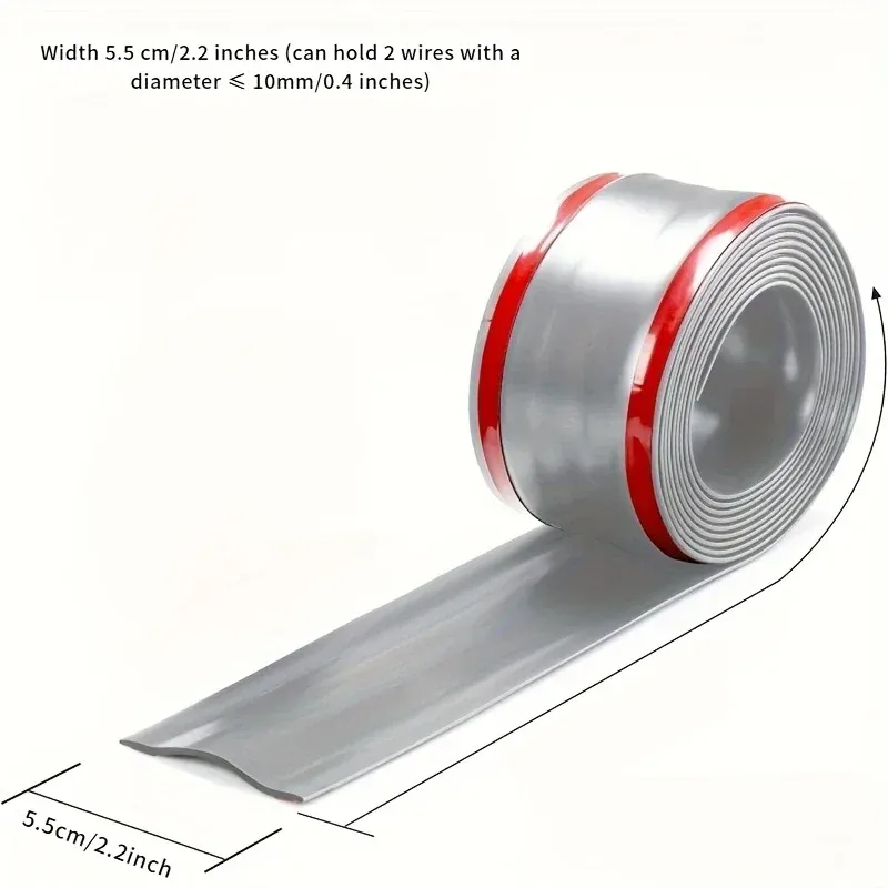 Gaine de protection pour câbles en PVC auto-adhésive, résistante à l'usure, pour une organisation flexible des fils au bureau 9