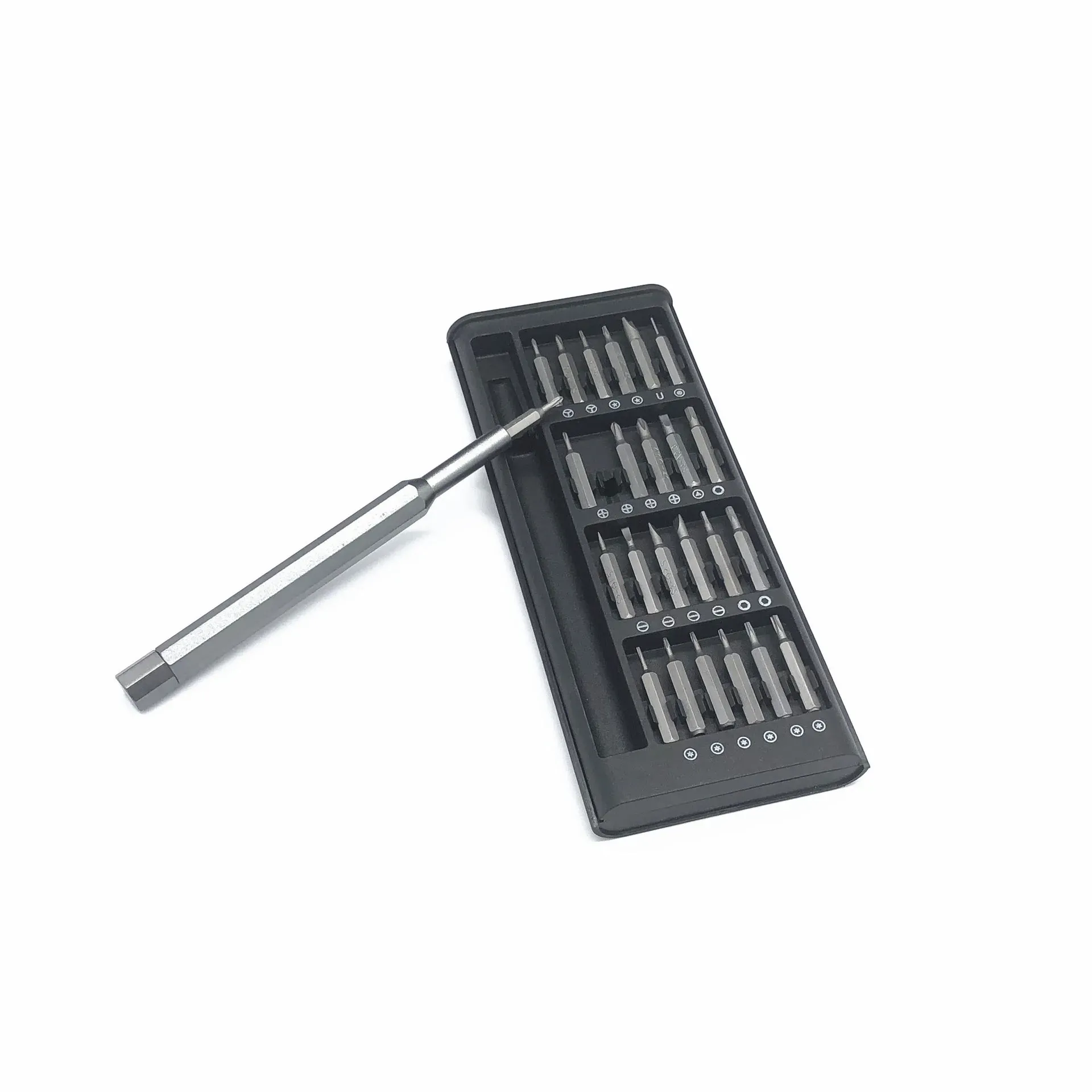 Kit de 25 mini-tournevis 25 en 1 à tête plate et cruciforme pour la réparation de téléphones portables, lunettes, ordinateurs et tablettes 5
