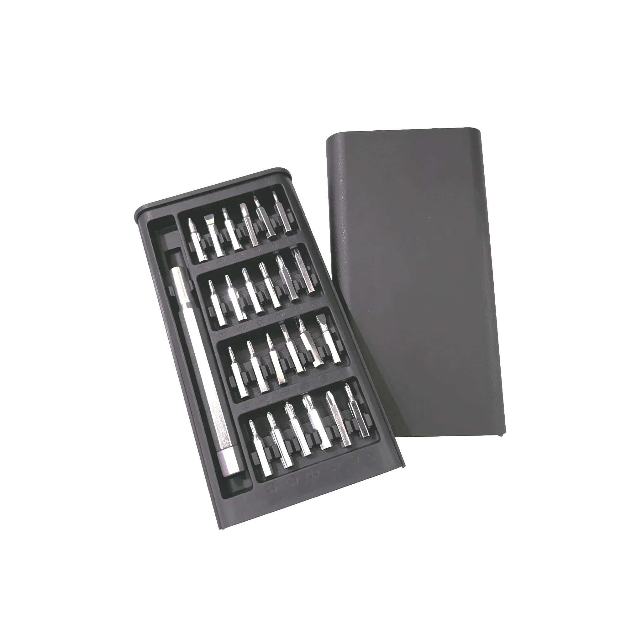 Kit de 25 mini-tournevis 25 en 1 à tête plate et cruciforme pour la réparation de téléphones portables, lunettes, ordinateurs et tablettes 7