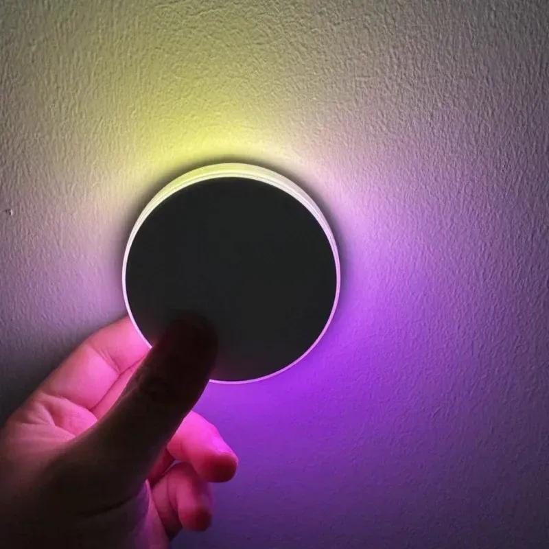 Yeelight – Veilleuse couleur à détection de mouvement, lumière d'ambiance RGB avec double capteur de mouvement et de luminosité, idéale pour couloirs et chevets de type C 3