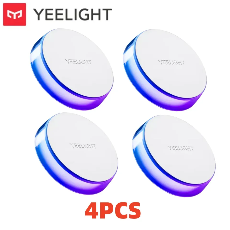 Yeelight – Veilleuse couleur à détection de mouvement, lumière d'ambiance RGB avec double capteur de mouvement et de luminosité, idéale pour couloirs et chevets de type C 10