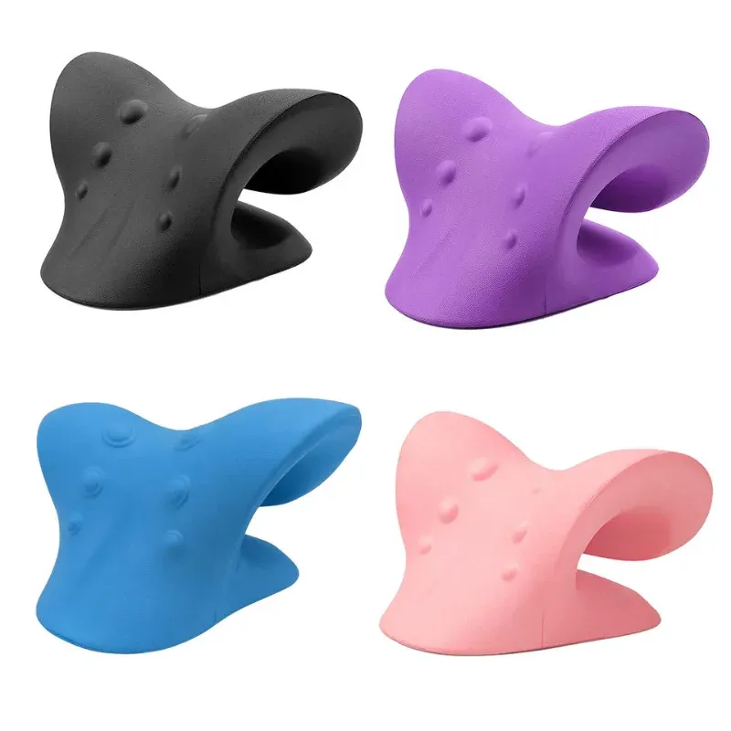 Appareil de traction cervicale extensible pour cou et épaules, oreiller de massage et de correction de la colonne cervicale 5