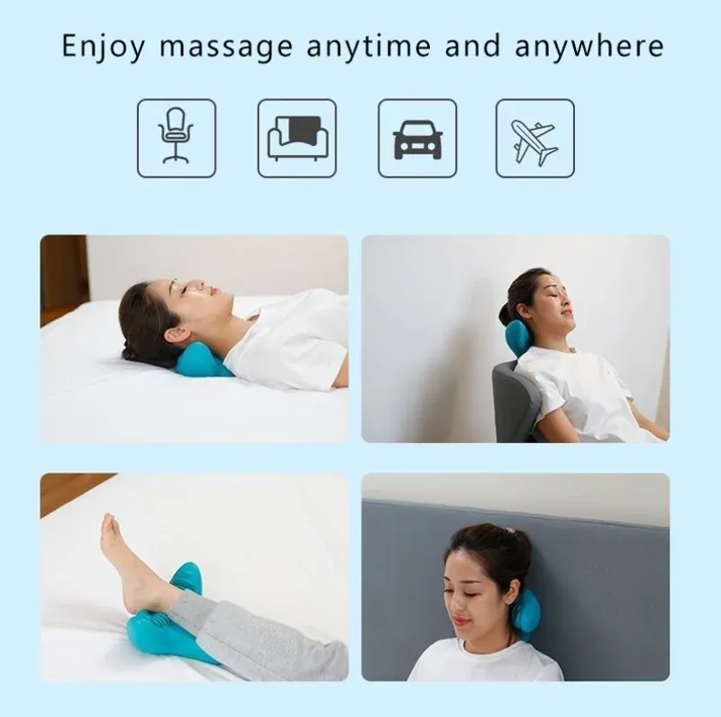 Oreiller de massage cervical, vue rapprochée