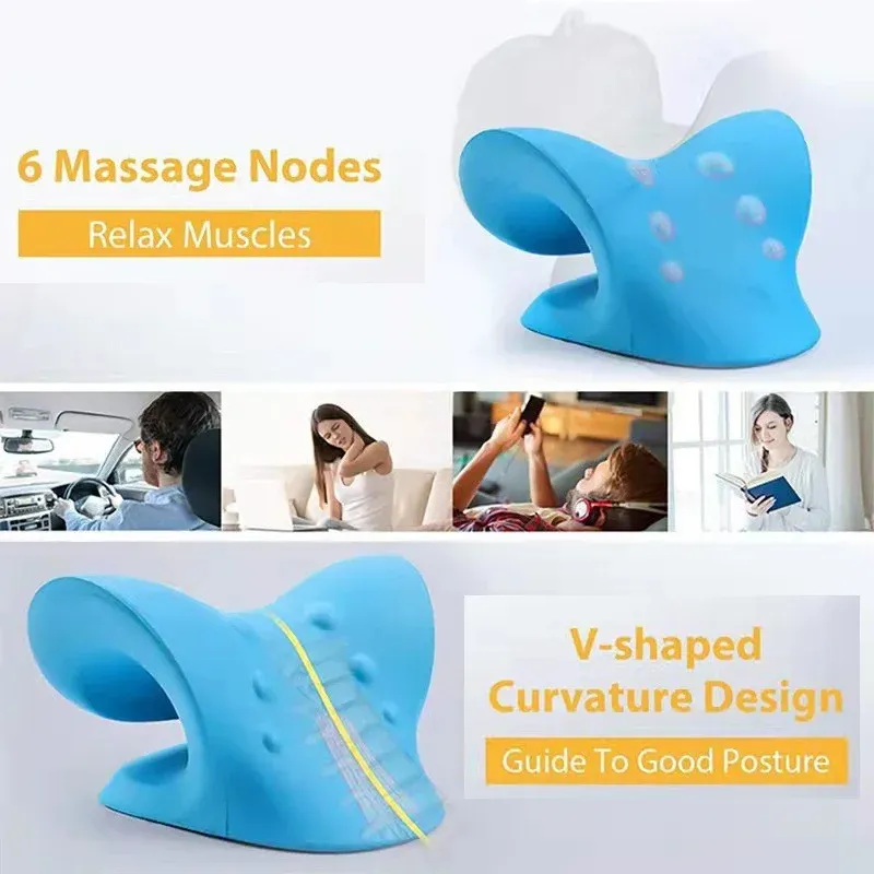 Oreiller de massage cervical, mise en situation