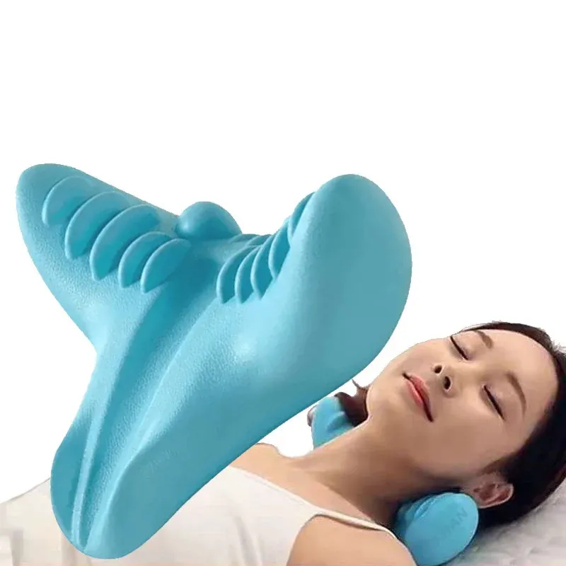 Appareil de traction cervicale extensible pour cou et épaules, oreiller de massage et de correction de la colonne cervicale 7