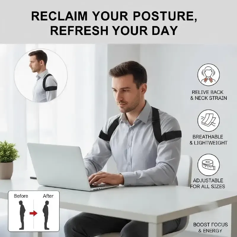 Ceinture de soutien dorsal ajustable pour une meilleure posture 2