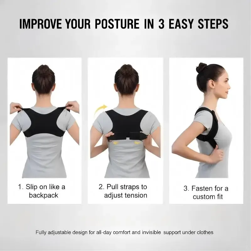 Ceinture de soutien dorsal ajustable pour une meilleure posture 4
