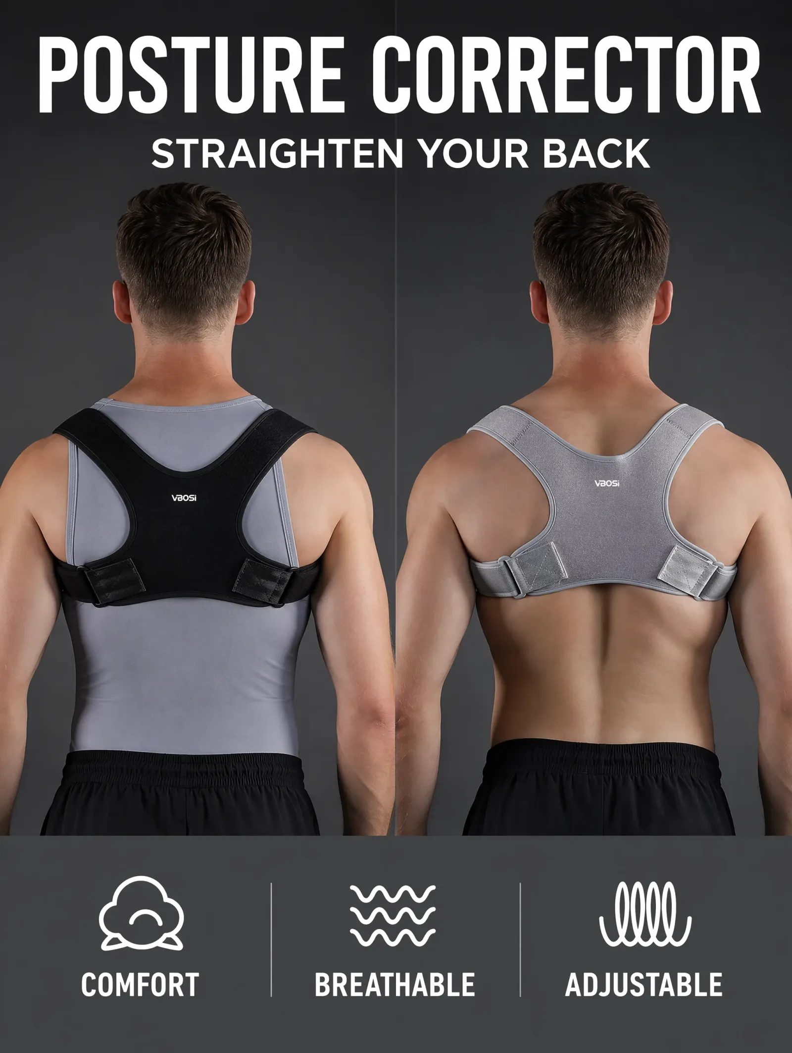 Ceinture de soutien dorsal portée au quotidien