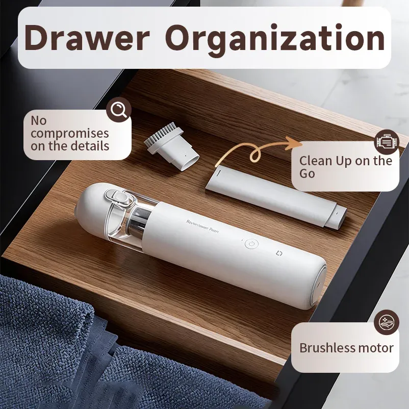 Aspirateur à main sans fil Xiaomi Mijia, 12 000 Pa, rechargeable, pour la maison et la voiture 2