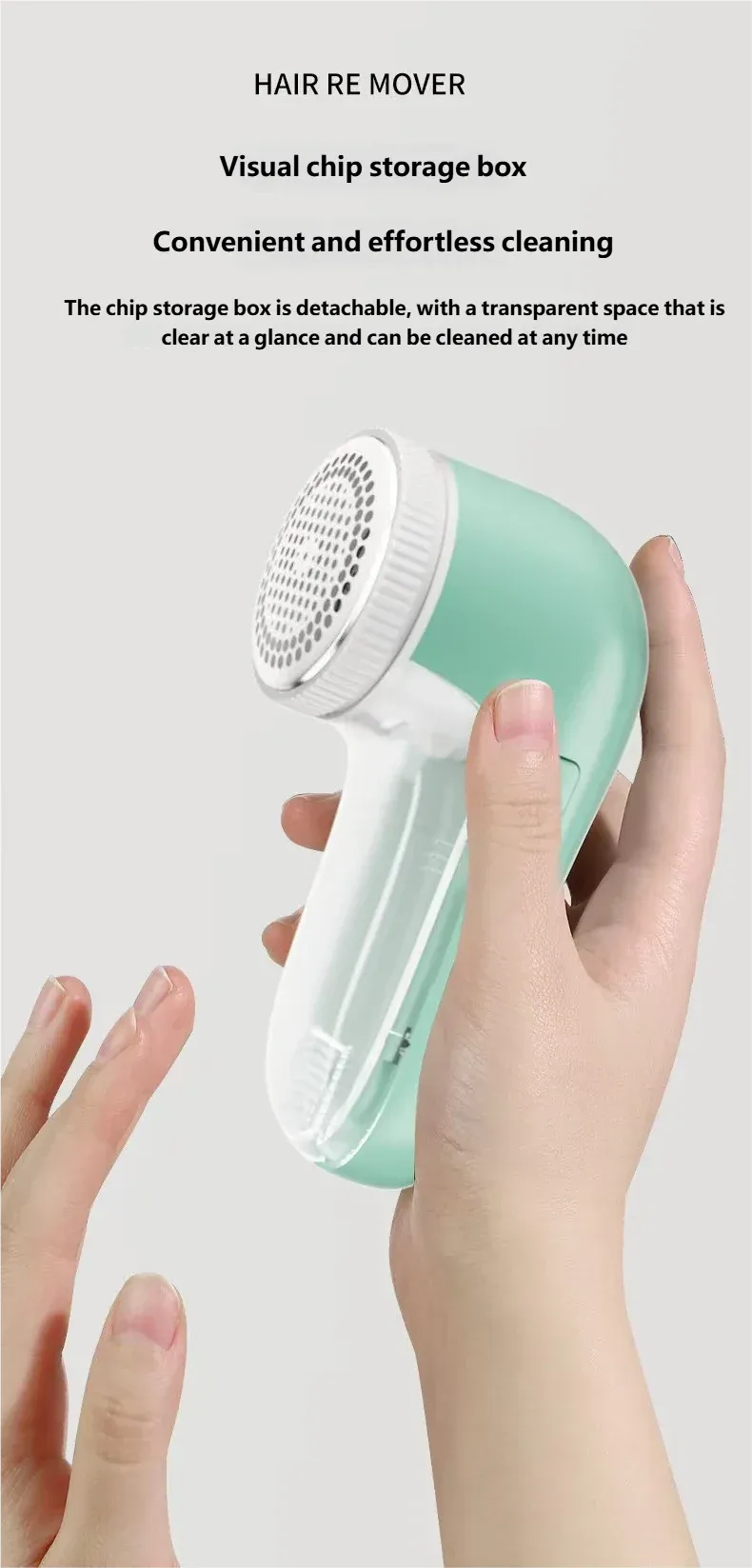 Rasoir anti-bouloches électrique au design compact