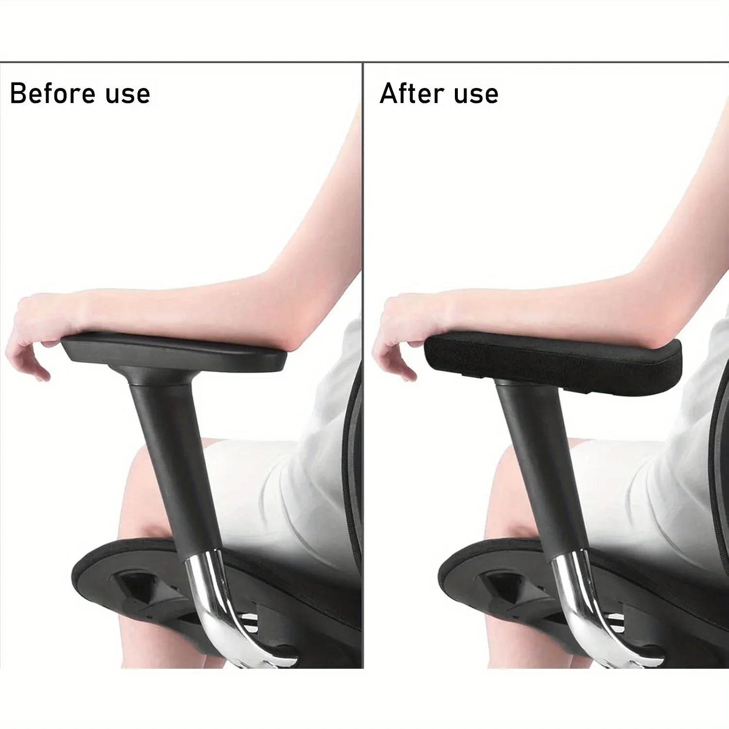 Détail de l'accoudoir en mousse à mémoire de forme