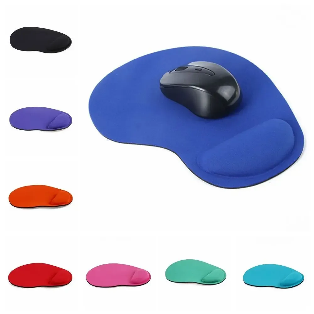 Tapis de souris ergonomique avec repose-poignet, antidérapant, en polymère souple, pour PC et ordinateur portable
