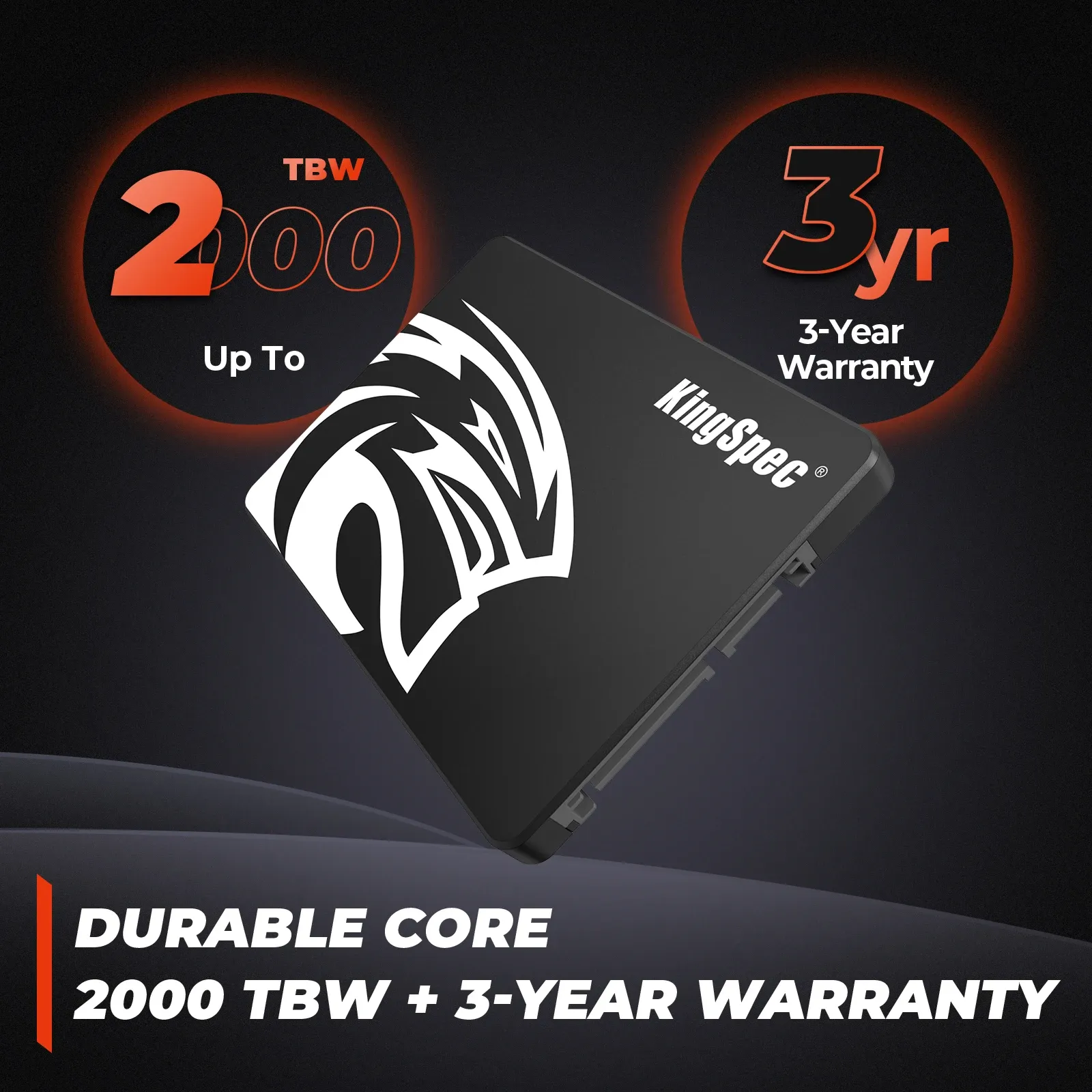 Disque SSD KingSpec, finition et détails