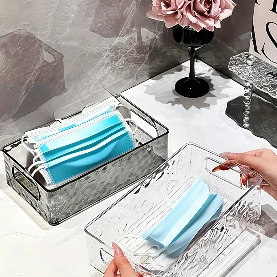 Boîte de rangement cosmétique, détail des compartiments