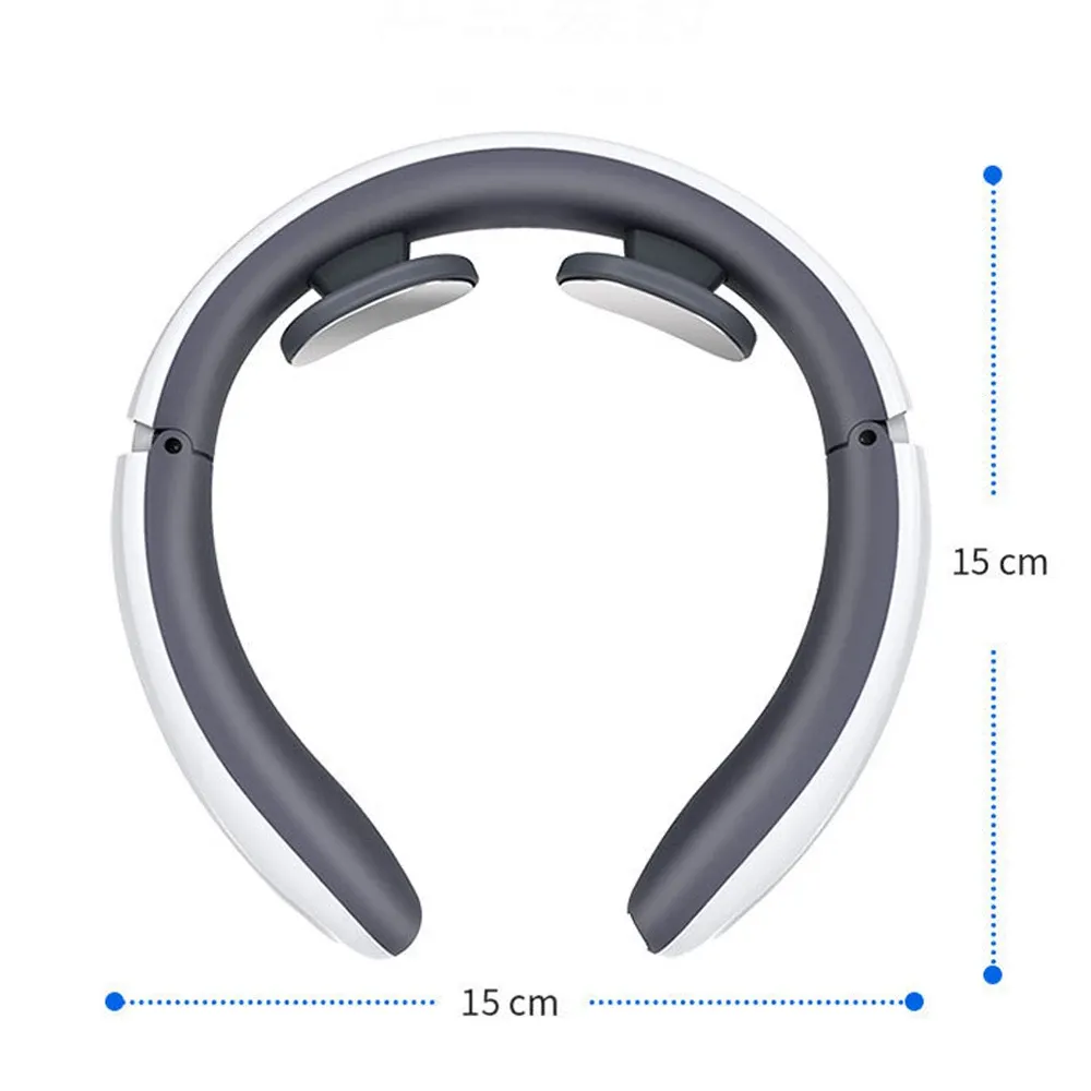 Masseur cervical électrique EMS à piles, 6 modes et 9 vitesses, pour la relaxation musculaire et le soulagement des tensions cervicales 6