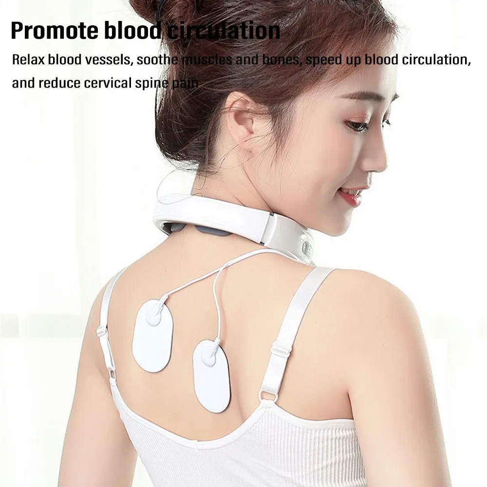 Masseur électrique pour le cou EMS, modes de massage