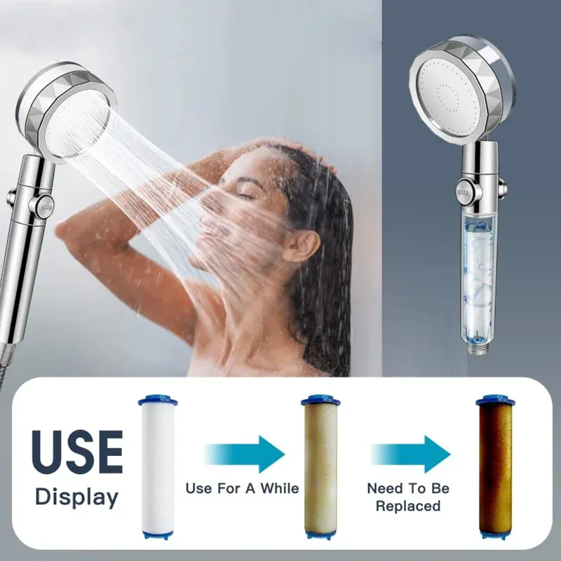 Pommeau de douche Turbo, modes de jet