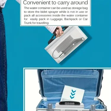 Pulvérisateur de bidet électrique portable, vue d'ensemble