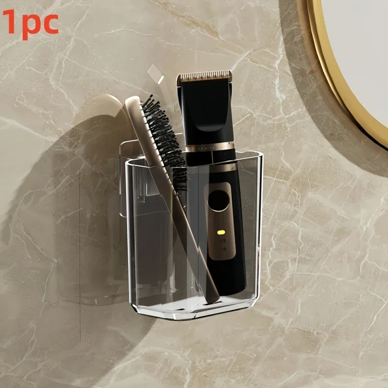 Gros plan sur le support de brosse à dents mural