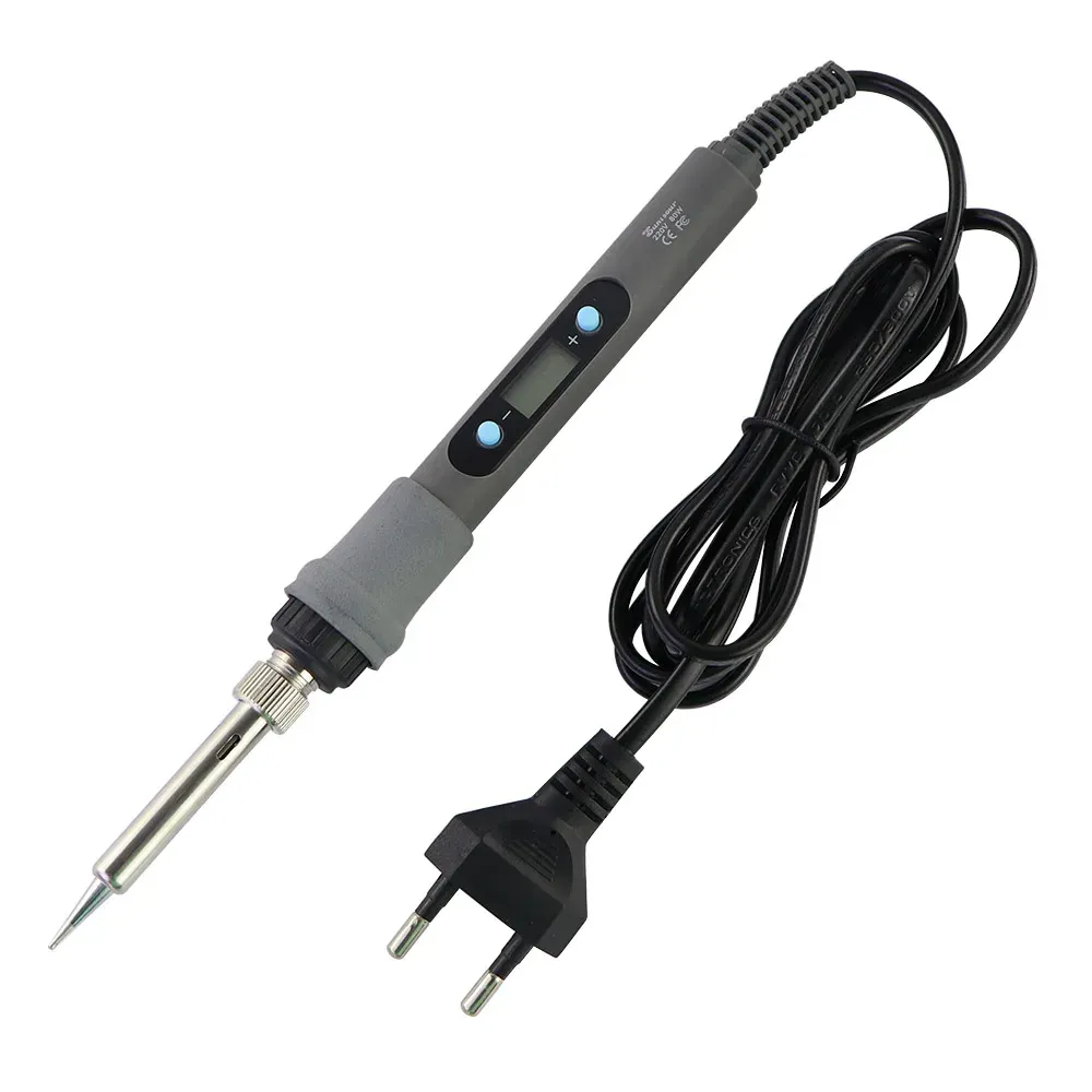 Fer à souder électrique à température réglable avec écran numérique, kit d'outils de réparation électronique et pointes 60 W/80 W 16