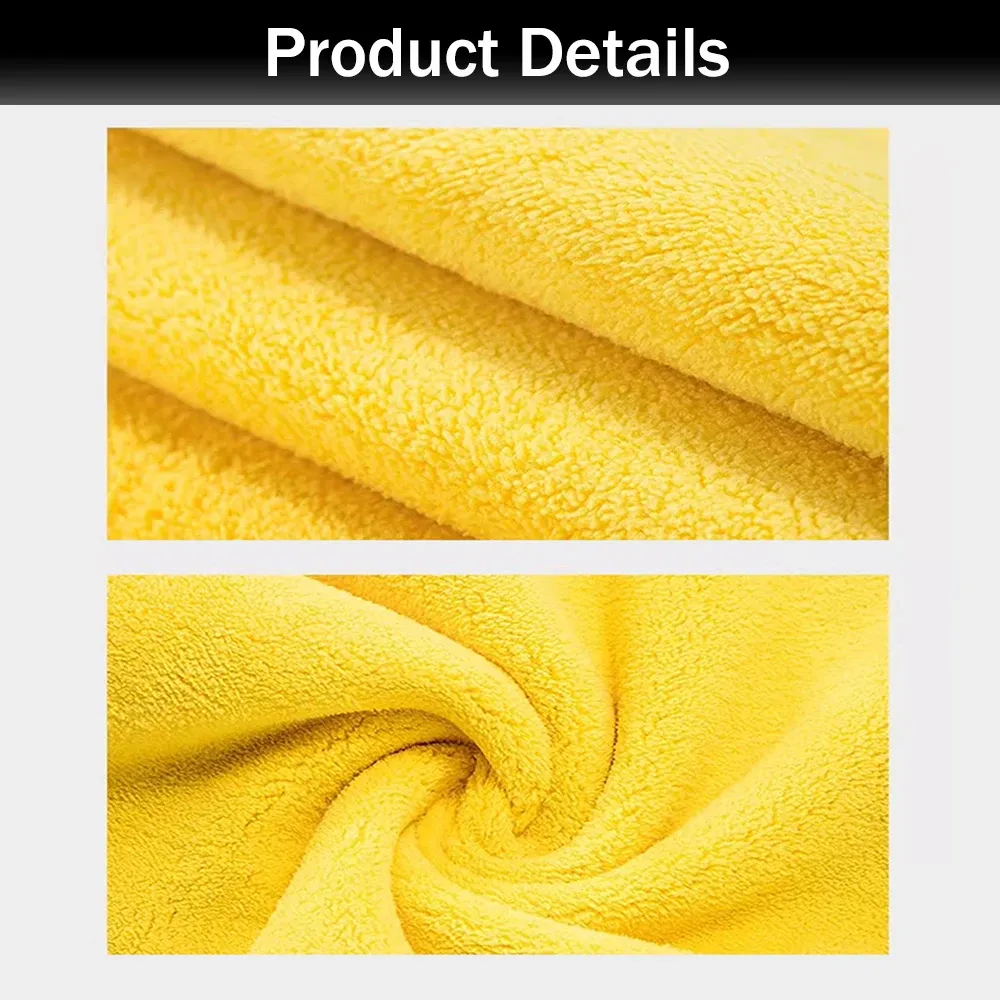 Serviette en microfibre super absorbante pour le lavage et le séchage de voiture 2