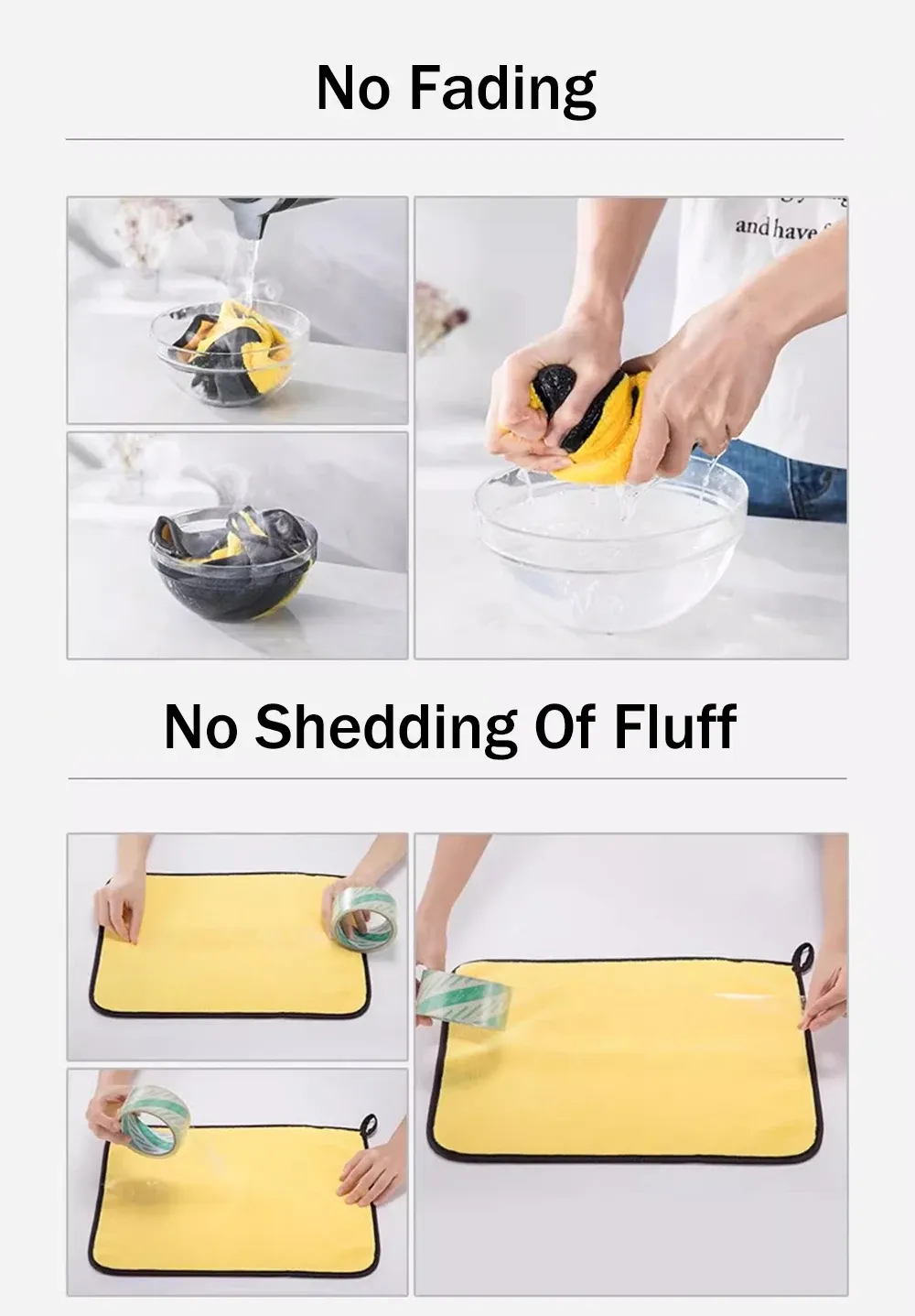 Serviette microfibre pour un séchage sans traces