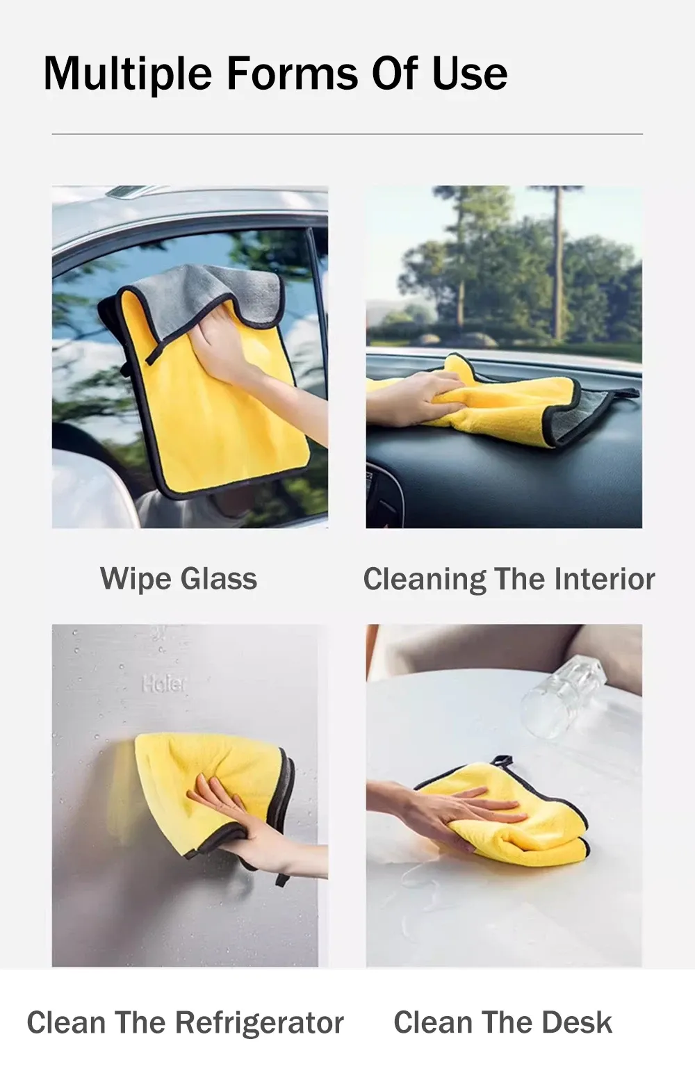 Serviette microfibre pour entretien automobile