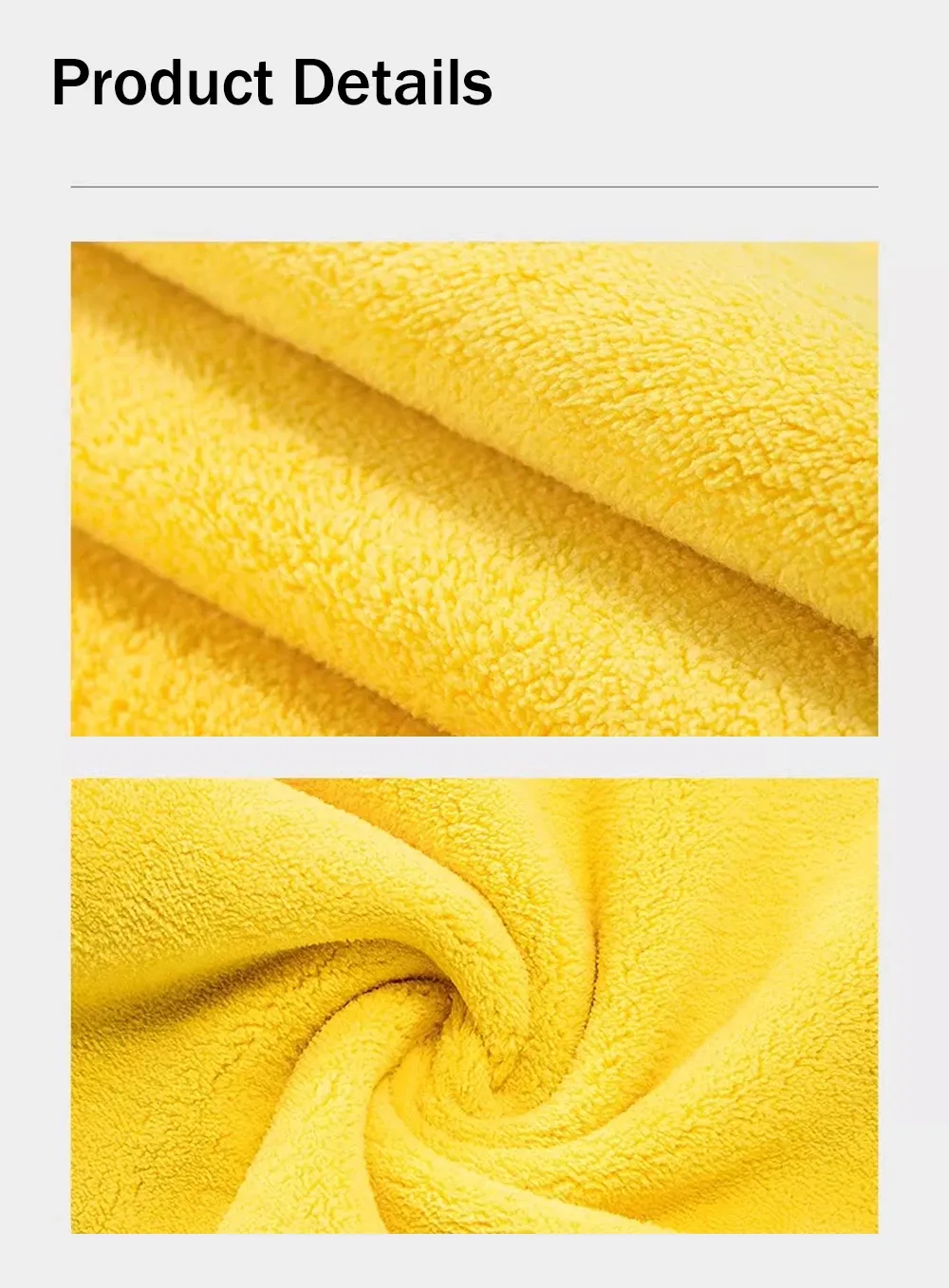 Serviette de lavage en microfibre en situation d'utilisation
