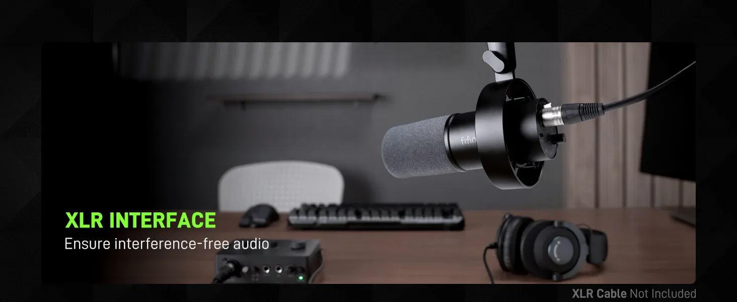 Connectivité XLR et USB du microphone FIFINE K688