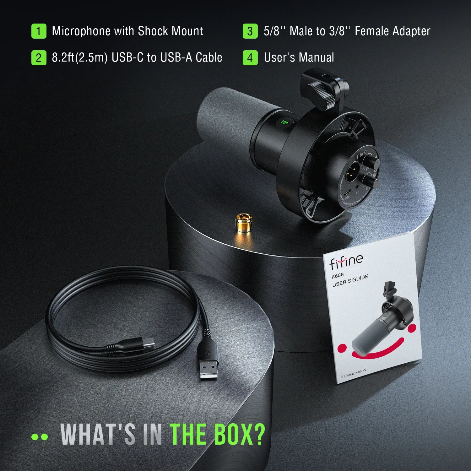 Contenu du coffret FIFINE K688