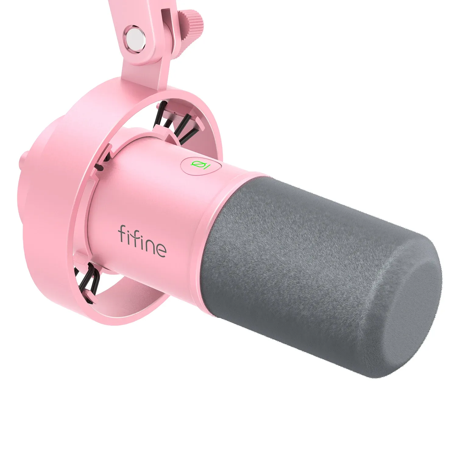 FIFINE K688 – Microphone dynamique USB/XLR avec support antichoc, bouton de sourdine tactile et contrôle du volume, compatible PC et carte son 9