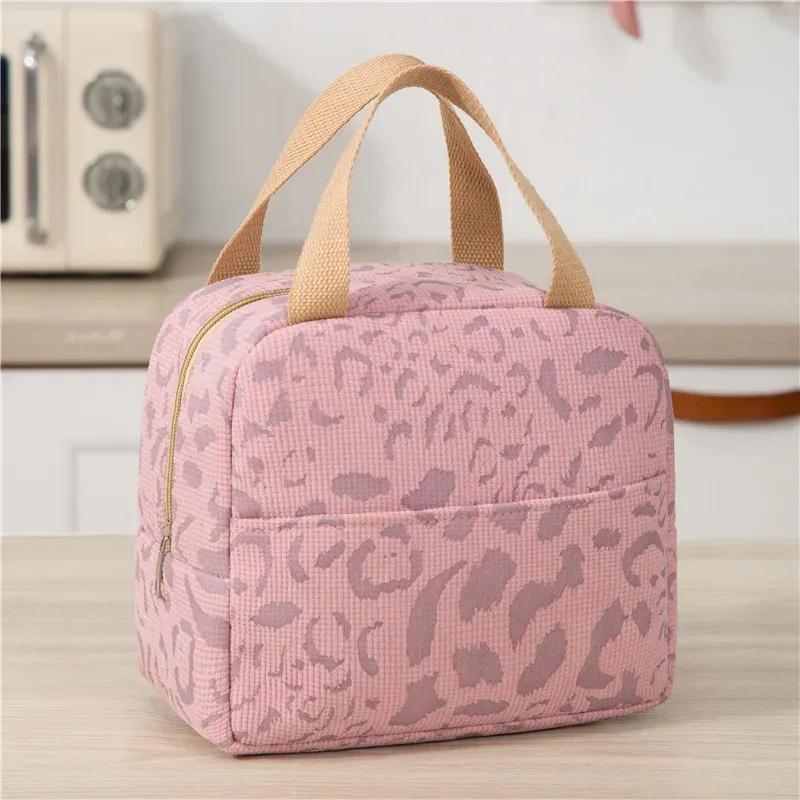 Sac isotherme à motif encre, sac à bento, sac à lunch, sac isotherme de voyage pour glace en plein air, sac de pique-nique, lot de 1 9