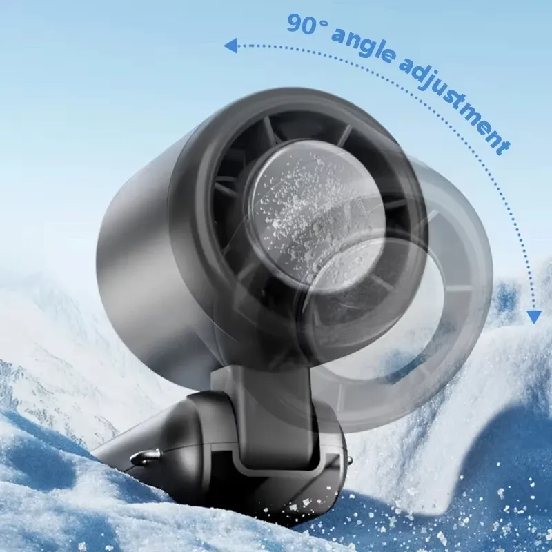 Ventilateur portable Lenovo à refroidissement par glace, 100 vitesses, mode turbo, USB, pliable et suspendable pour l'extérieur 4