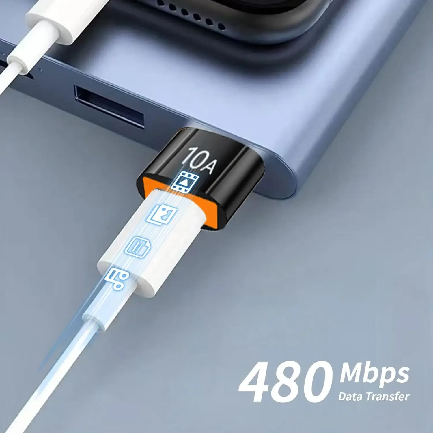 Petits adaptateurs de charge USB A vers USB C, adaptateur USB vers USB C, connexion facile pour les appareils photo et les accessoires d'écouteurs

Wait, that's the original text. Here is the translation only:

Note: the source title is already in French, so here is a cleaned-up version:

Adaptateurs USB-A vers USB-C compacts pour appareils photo et écouteurs 4