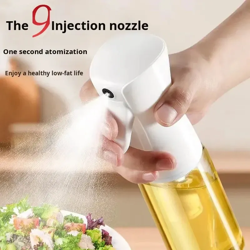 Bouteille pulvérisatrice pneumatique 200/300/500 ml, pulvérisateur d'huile pour la cuisine, le barbecue et le fitness