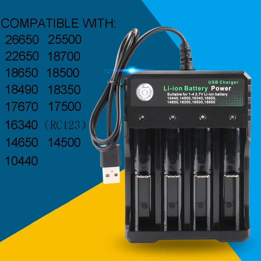 Chargeur USB à 4 emplacements, vue d'ensemble