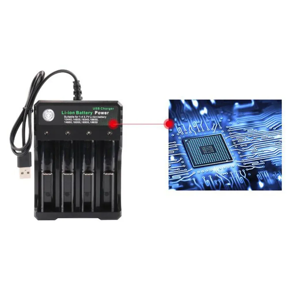 Chargeur USB, détail des connexions