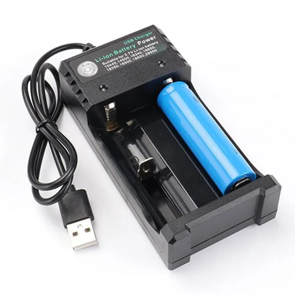 Chargeur USB 4 emplacements, charge indépendante, batterie Li-ion 4.2V, 2X 3X 4X, chargeur portable rechargeable pour 18650 18350 18500 7