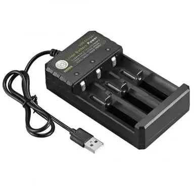 Chargeur USB 4 emplacements, charge indépendante, batterie Li-ion 4.2V, 2X 3X 4X, chargeur portable rechargeable pour 18650 18350 18500 8