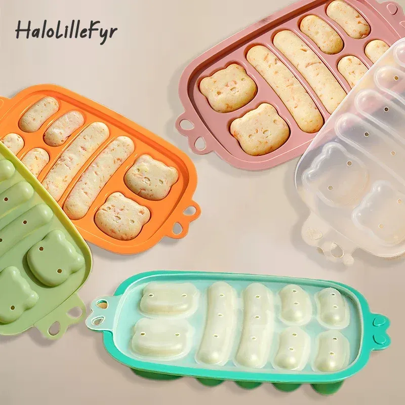 Moule à saucisses en silicone de qualité alimentaire avec couvercle, pour jambon, hot-dog et saucisses maison - Image 1