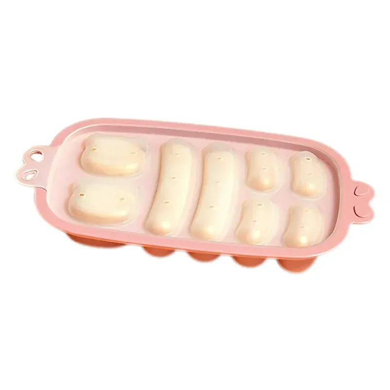 Moule à saucisses en silicone de qualité alimentaire avec couvercle, pour jambon, hot-dog et saucisses maison 9