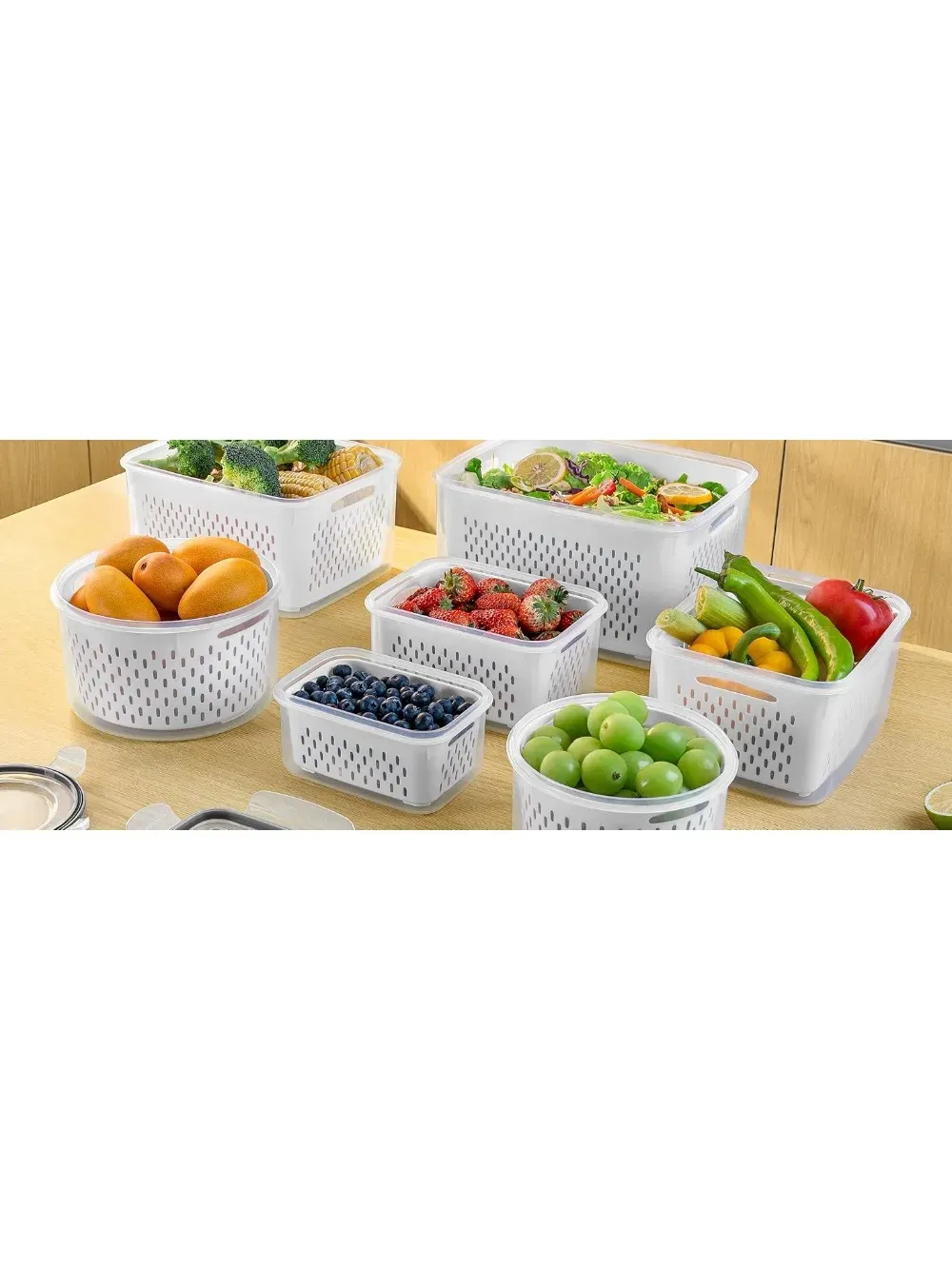 Contenants de rangement pour fruits dans le réfrigérateur