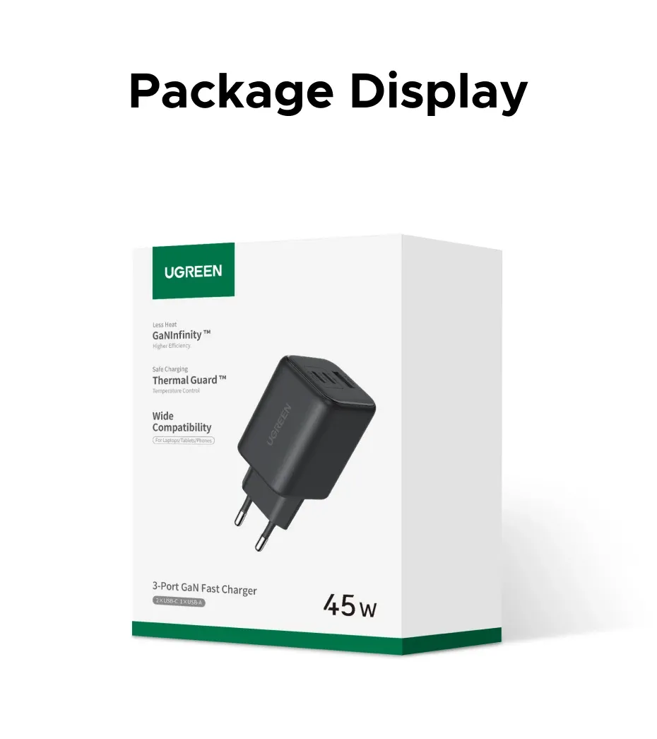 Chargeur UGREEN, élégance et performance