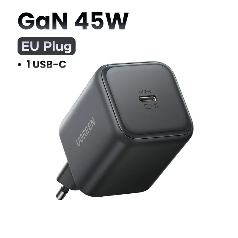 UGREEN Chargeur GaN 45W/30W/25W/20W, PD 3.0, PPS, QC 3.0, USB-C, charge rapide pour iPhone 16, 15, 14 Pro Max, Samsung S25, iPad Air (prise UE) 8