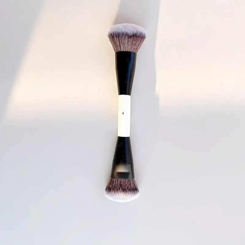 Pinceaux de maquillage F4 double tête pour contour et blush, pinceau à poudre F2, pinceau illuminateur F3, poils synthétiques doux, pinceaux cosmétiques pour blush et illuminateur 5