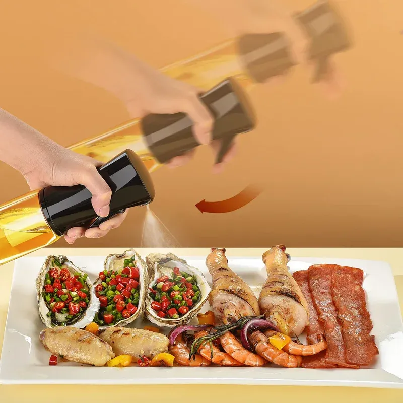 Vaporisateur d'huile posé dans un environnement de cuisine