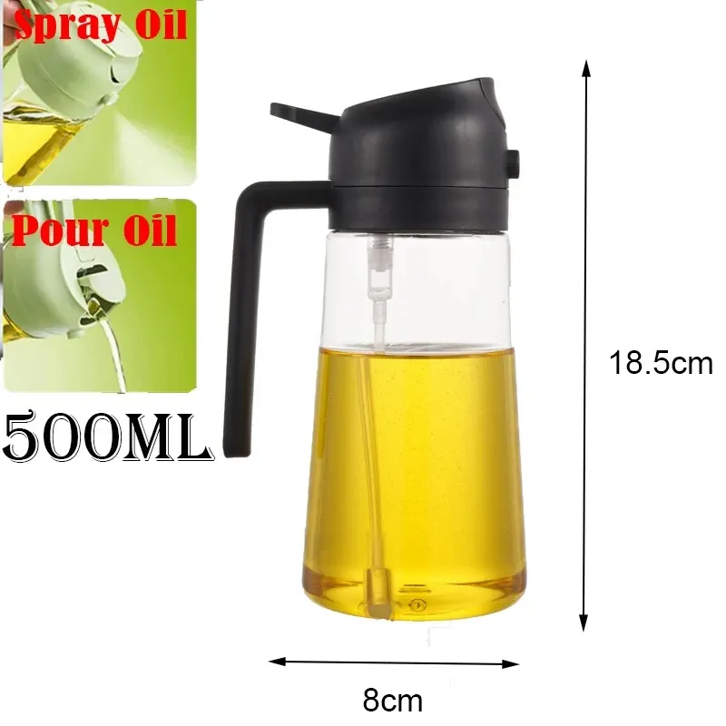 Pulvérisateur d'huile rechargeable pour cuisine, bouteille de pulvérisation pour une cuisson saine 8