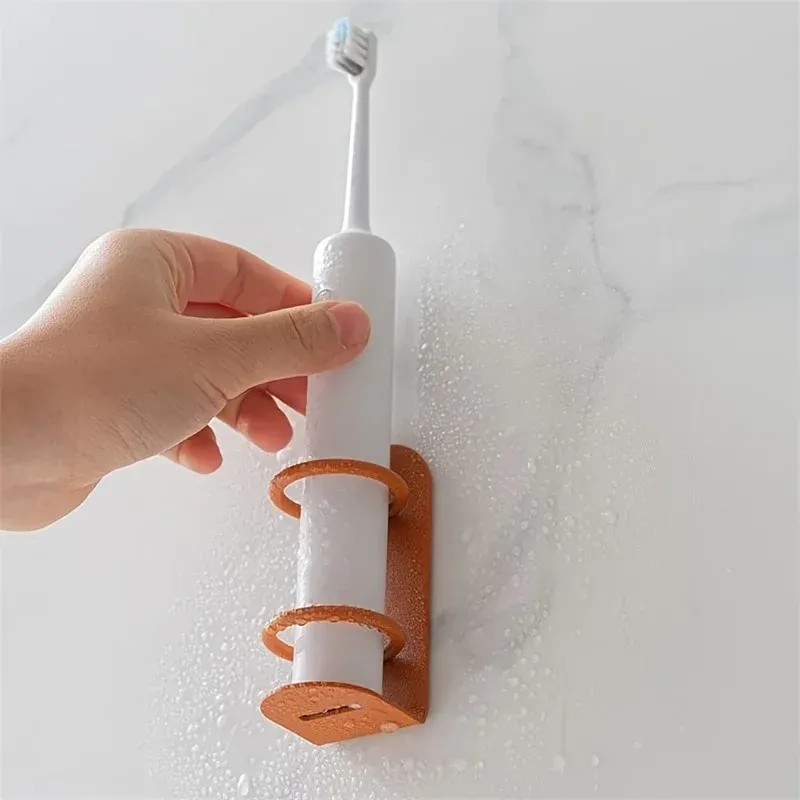 Deux porte-brosses à dents muraux, un porte-rasoir sans perçage, une étagère de rangement, un porte-peigne et un porte-stylo 3