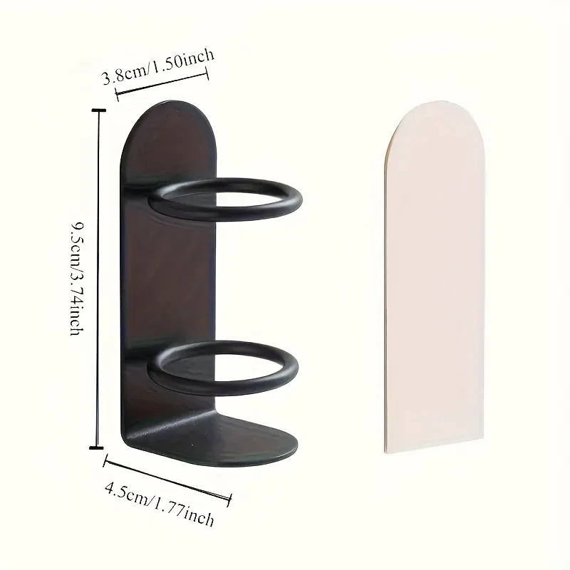 Deux porte-brosses à dents muraux, un porte-rasoir sans perçage, une étagère de rangement, un porte-peigne et un porte-stylo 4